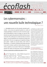 Picture of ECOFLASH, N 322 - LES CYBERMONNAIES : UNE NOUVELLE BULLE TECHNOLOGIQUE ?