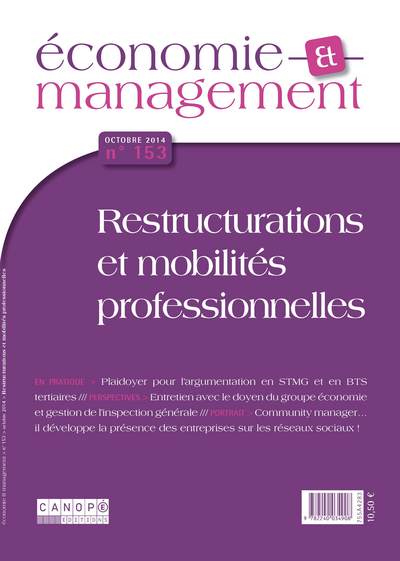Image de ECONOMIE ET MANAGEMENT 153 : RESTRUCTURATIONS ET MOBILITES PROFESSIONNELLES