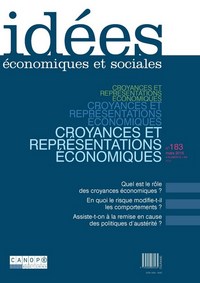 Image de IDEES 183 : CROYANCES ET REPRESENTATIONS ECONOMIQUES