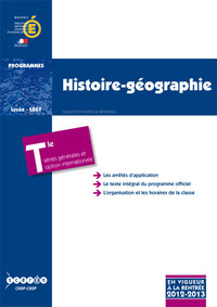 Image de Histoire-géographie - classe terminale des séries générales, ES, L, S, et classe terminale conduisant au baccalauréat