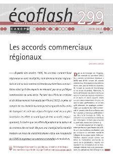 Image de ECOFLASH 299 : LES ACCORDS COMMERCIAUX REGIONAUX