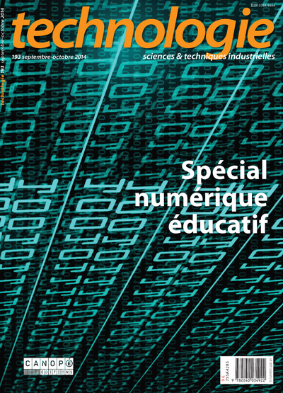 Image de TECHNOLOGIE 193 - SCIENCES & TECHNIQUES INDUSTRIELLES : SPECIAL NUMERIQUE EDUCATIF