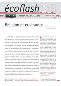 Image de ECOFLASH 314 : RELIGION ET CROISSANCE