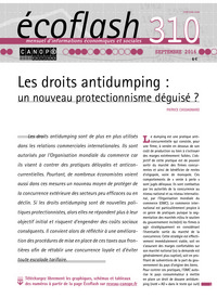 Image de ECOFLASH N 311  OCTOBRE 2016 LES INTERACTIONS  ENTRE POLITIQUE PRUDENTIELLE  ET POLITIQUE MONETAI