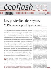 Image de ECOFLASH N 317 AVRIL 2017 LES POSTERITES DE KEYNES 2 L'ECONOMIE POSTKEYNESIENNE