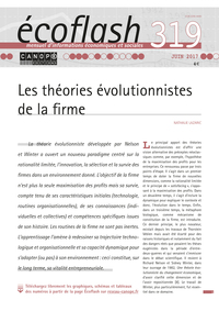 Picture of ECOFLASH 319 : LES THEORIES EVOLUTIONNISTES DE LA FIRME