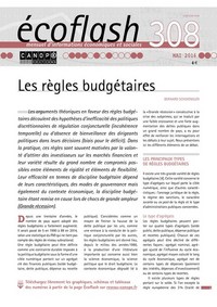 Image de ECOFLASH N 308  MAI 2016 LES REGLES BUDGETAIRES