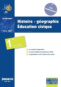 Image de Histoire-géographie, éducation civique - classes de première des séries STI2D, STL et STD2A