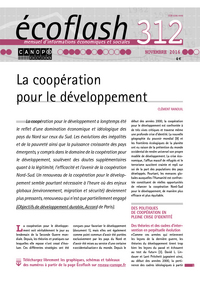 Image de ECOFLASH N 312 NOVEMBRE 2016 LA COOPERATION POUR LE DEVELOPPEMENT
