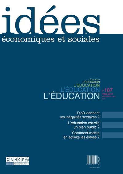 Image de IDEES 187 : L'EDUCATION