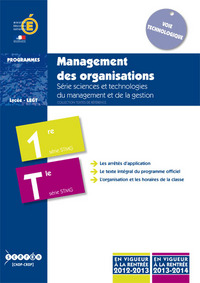 Image de Management des organisations - série sciences et technologies du management et de la gestion