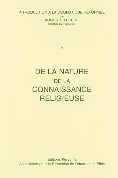 Image de Introduction à la dogmatique réformée. Cahiers 1 et 2