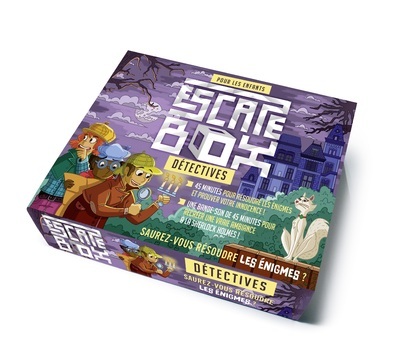 Picture of Escape Box Détectives - Escape game enfant de 2 à5 joueurs - De 8 à 12 ans