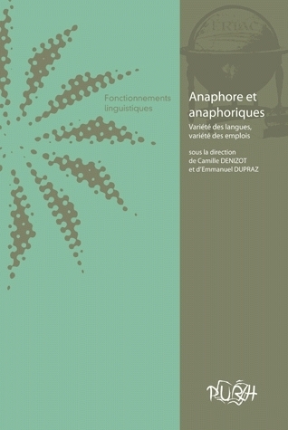 Image de Anaphore et anaphoriques - variété des langues, variété des emplois