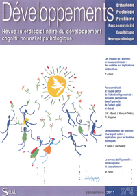 Image de Revue interdisciplinaire du développement cognitif normal et pathologique 2011/1 - No 9