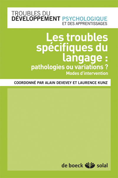 Picture of Les troubles spécifiques du langage