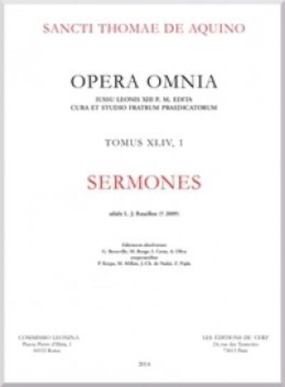 Picture of SERMONES RELIE - OPERA OMNIA TOMUS XLIV VOLUME 1