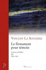 Picture of LE FIRMAMENT POUR TÉMOIN
