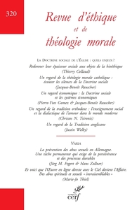 Image de REVUE D'ETHIQUE ET DE THEOLOGIE MORALE - 320