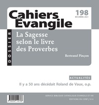 Image de CAHIERS EVANGILE - N 198 LA SAGESSE SELON LE LIVRE DES PROVERBES