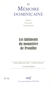 Picture of MEMOIRE DOMINICAINE - NUMERO 32 LES BATIMENTS DU MONASTERE DE PROUILHE