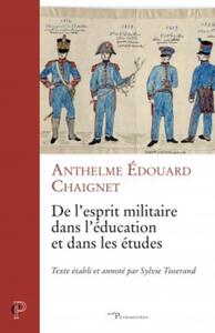 Picture of De l'esprit militaire dans l'éducation et dans les études