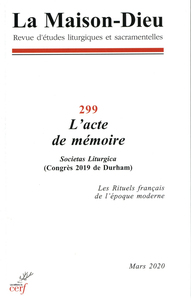 Picture of LA MAISON-DIEU - NUMERO 299 L'ACTE DE MEMOIRE