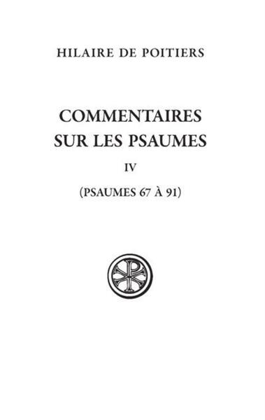 Picture of SC 605 COMMENTAIRES SUR LES PSAUMES - IV - (PSAUMES 67-69ET 91)