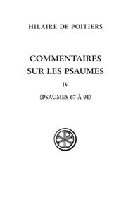 Picture of SC 605 COMMENTAIRES SUR LES PSAUMES - IV - (PSAUMES 67-69ET 91)