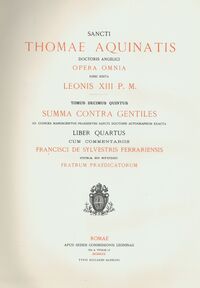 Picture of OPERA OMNIA - TOME 15 SUMMA CONTRA GENTILES