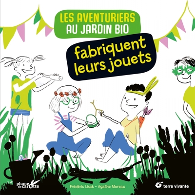Image de Les aventuriers au jardin bio fabriquent leurs jouets