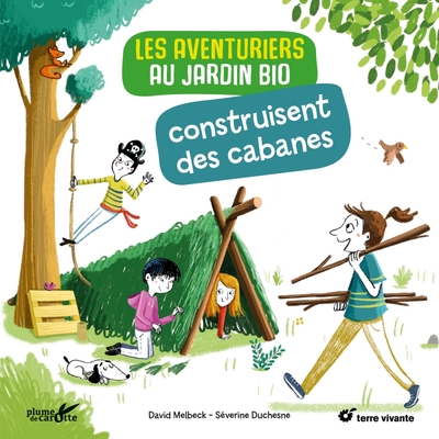 Picture of Les aventuriers au jardin bio construisent des cabanes
