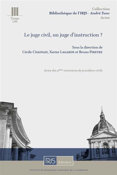 Picture of Le juge civil, un juge d'instruction ?