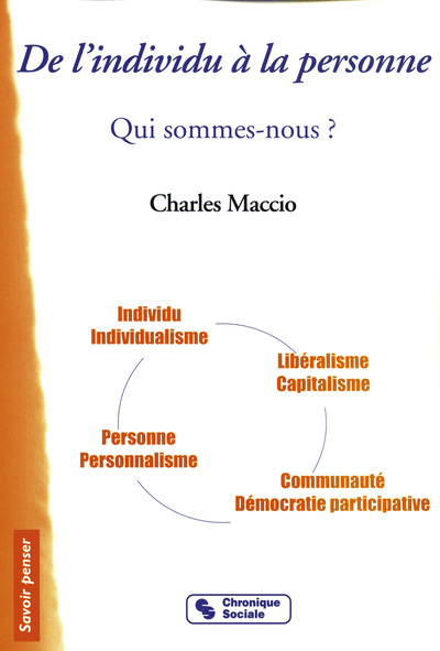 Image de DE L'INDIVIDU A LA PERSONNE