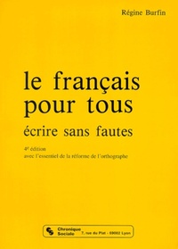 Image de Le français pour tous écrire sans fautes