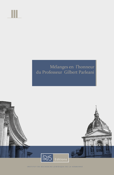 Image de Mélanges en l'honneur du Professeur Gilbert Parleani