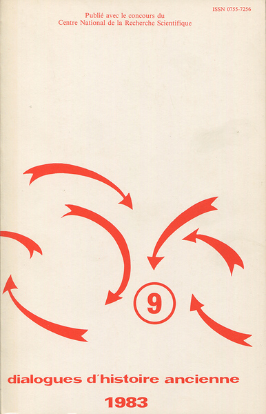 Picture of Dialogues d'histoire ancienne, n° 9/1983