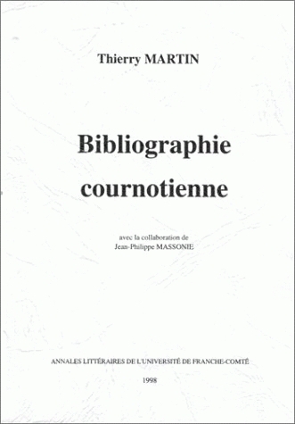Image de BIBLIOGRAPHIE COURNOTIENNE