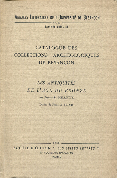 Picture of Catalogue des collections archéologiques de Besançon