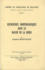 Picture of Recherches morphologiques dans le massif de La Serre