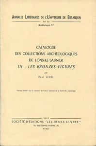 Picture of Catalogue des collections archéologiques de Lons-le-Saulnier