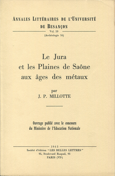 Picture of Jura et les plaines de Saône aux âges des métaux