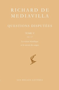 Picture of Questions disputées. Tome V: Questions 32-37. La vision béatifique et le savoir des anges
