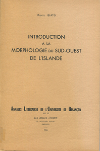 Picture of Introduction à la morphologie du Sud-Ouest de l'Islande