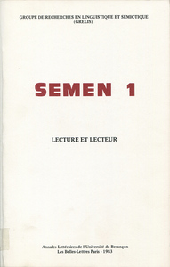 Picture of Semen, n° 1/1983