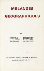 Picture of Mélanges géographiques