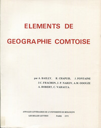Image de Eléments de géographie comtoise