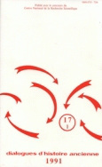 Picture of Dialogues d'histoire ancienne, n° 17-1/1991