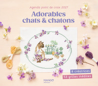 Image de Agenda point de croix 2027 - Adorables chats & chatons