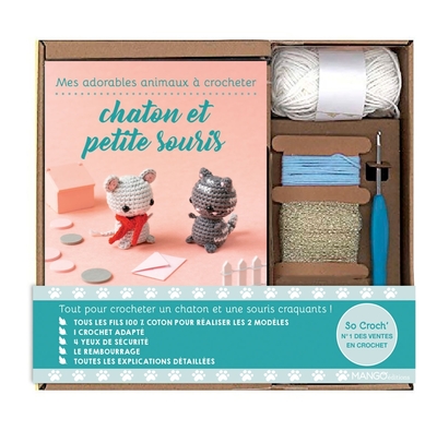 Image de Mes adorables animaux à crocheter : Chaton et petite souris